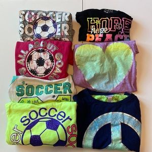 Size 10 Justice Bundle of 7 Shirts